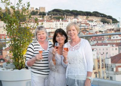 mundial hotel rooftop-portuguese rose sparkling wine-wine with spirit