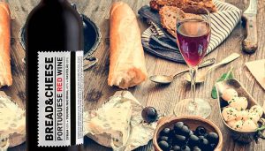 bread and cheese red wine with spirit