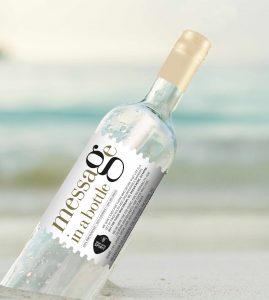 message in a bottle wine with spirit
