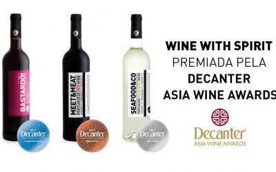 Wine With Spirit premiada com 3 medalhas no Decanter Asia