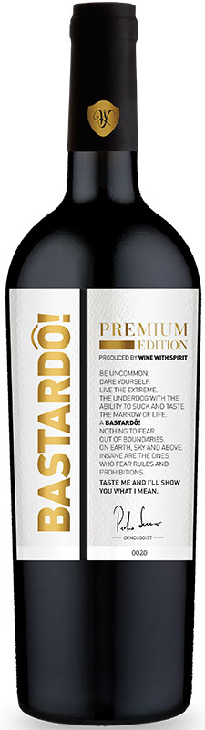 bastardo black edition red wine with spirit